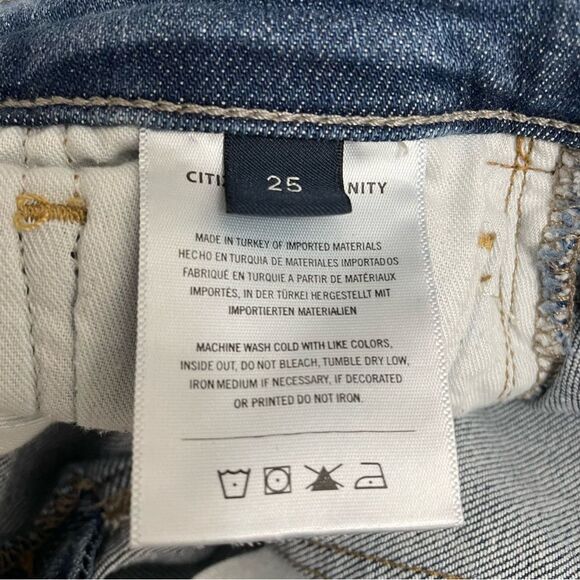 Citizens of Humanity Jeans Isola Cropped Flare Lawless Medium Wash Size 25 | 0 - Picture 11 of 13